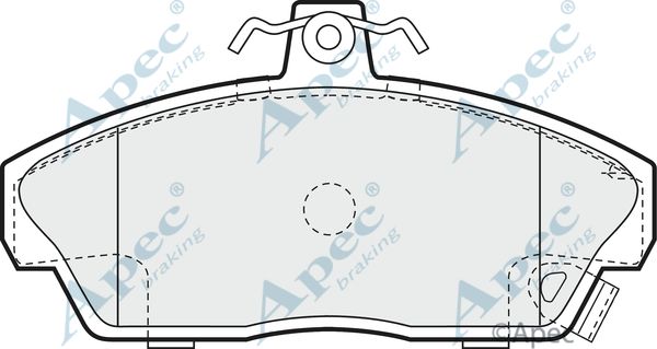 APEC BRAKING Комплект тормозных колодок, дисковый тормоз PAD1185